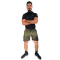 Pantaloneta Deportiva Sublimada MOBA-Verde Dino